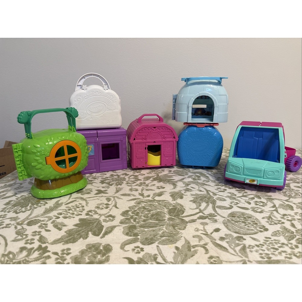 Crayola Scribble Scrubbie Pets Playset Lot Treehouse Tattoo Club Van Replacement